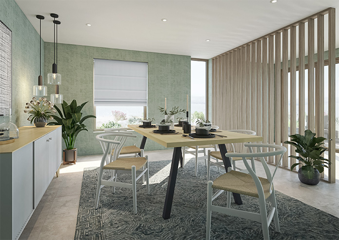 Menton, Signal Grey - Roman Blind - Image 6